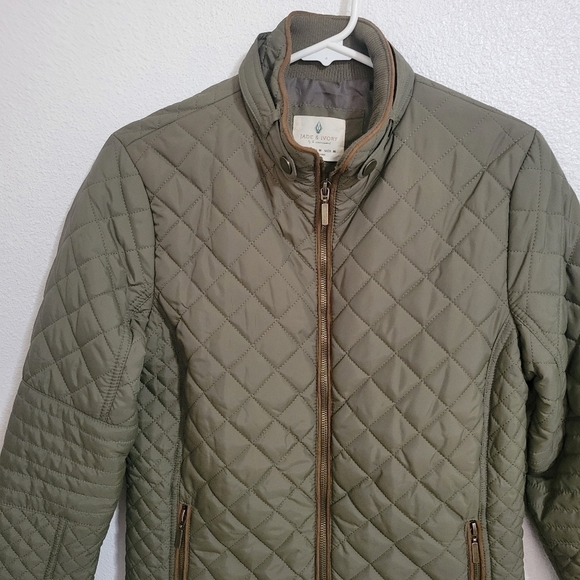 NWT Jade & Ivory By 26 International puffer quilted jacket size medium - Picture 9 of 12